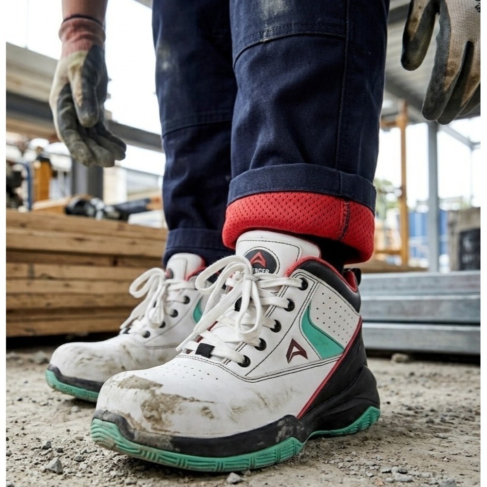 Avenger Work Boots A833 Reaction CN Womens 7.5‎ White Composite Toe Safety Shoes